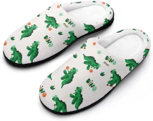 Womens Clog Slippers Comfy Bedroom Slip-On Shoes Men's Halloween Slippers Warm Cotton House Slippers Indoor Outdoor
