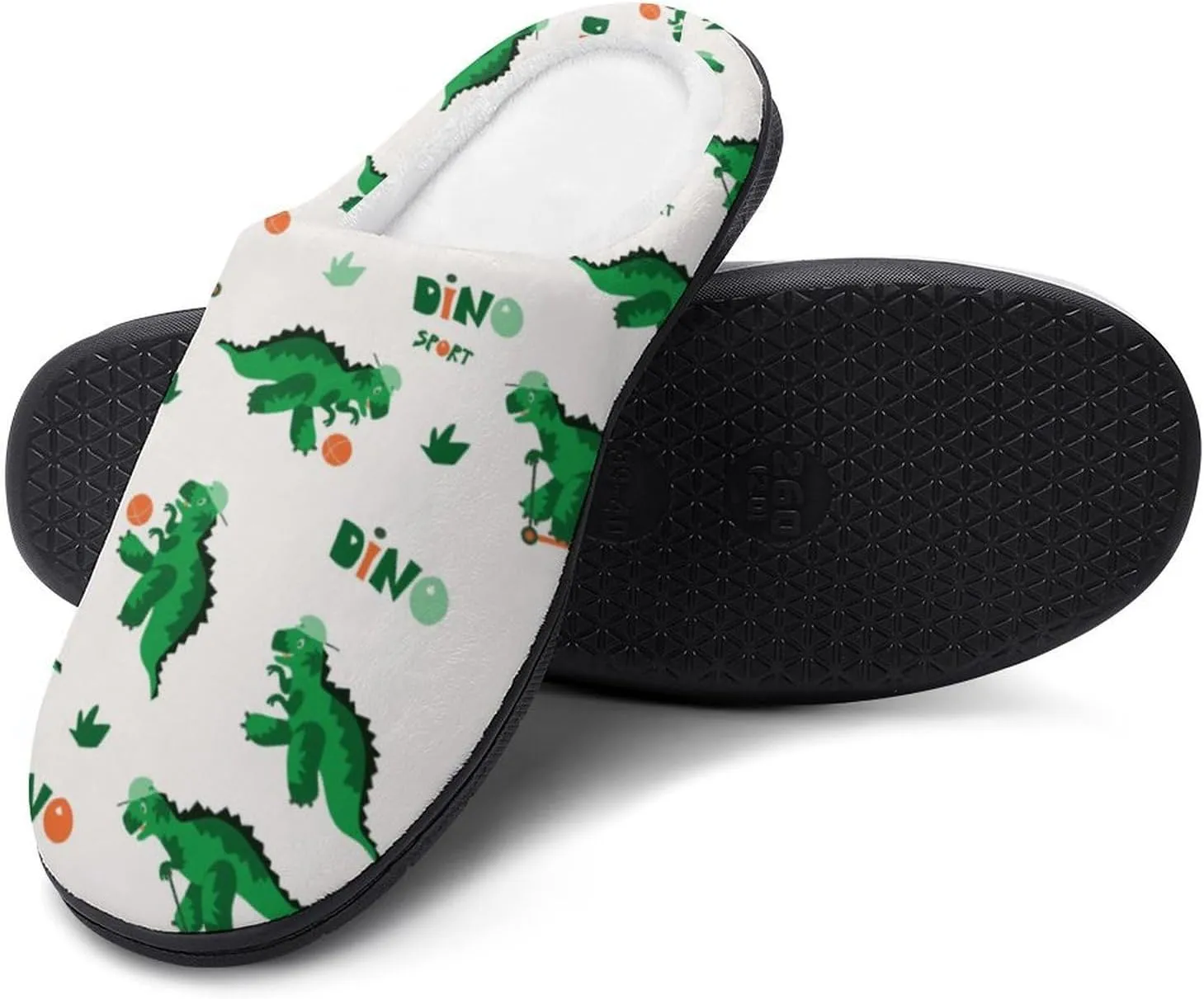 Womens Clog Slippers Comfy Bedroom Slip-On Shoes Men's Halloween Slippers Warm Cotton House Slippers Indoor Outdoor