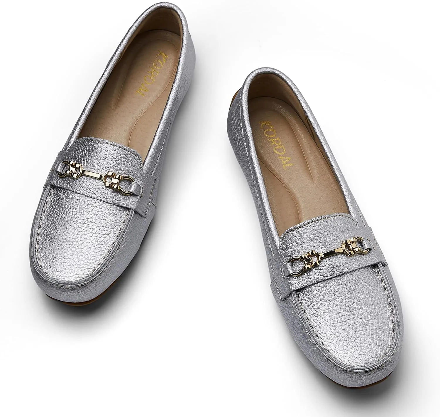 Women's Comfortable & Lightweight Leather Loafers Slip-Ons Driving Mocs Walking Shoes Cute Business Casual Dress Shoes Work Flats for Women