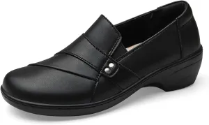 Women's Comfortable & Lightweight Leather Loafers Slip-Ons Stylish Business Casual Dress Shoes Work Office Everyday Walking Shoes for Women