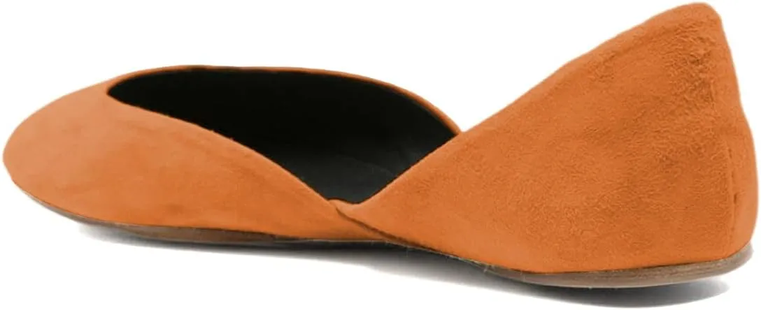 Women's Comfy Ballet Flats Slip On Closed Rounded Toe D'Orsay Flats Shoes for Dancing Prom Dress Size 4-16 US