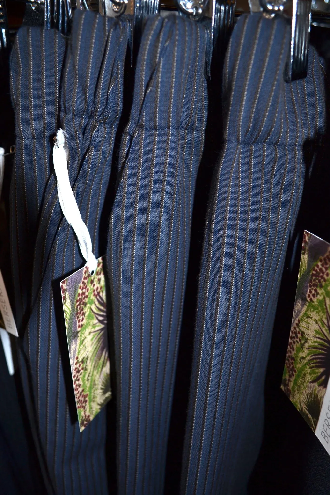 Women's Handmade Slider Pants - Royal Stripe