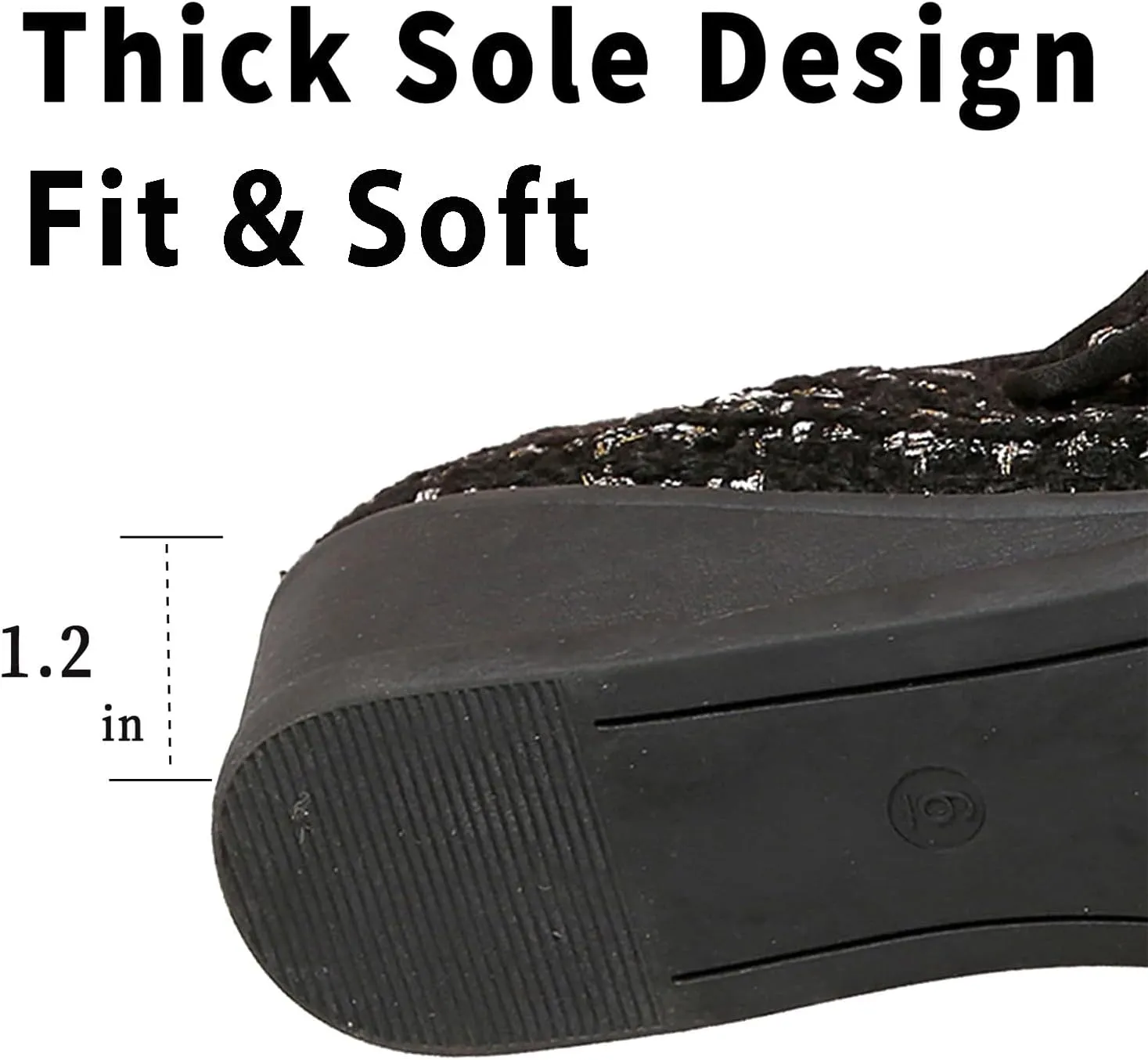 Women's Mary Jane Flats Comfortable Slip-on Flats Round Toe Dressy Ballet Shoes for Women