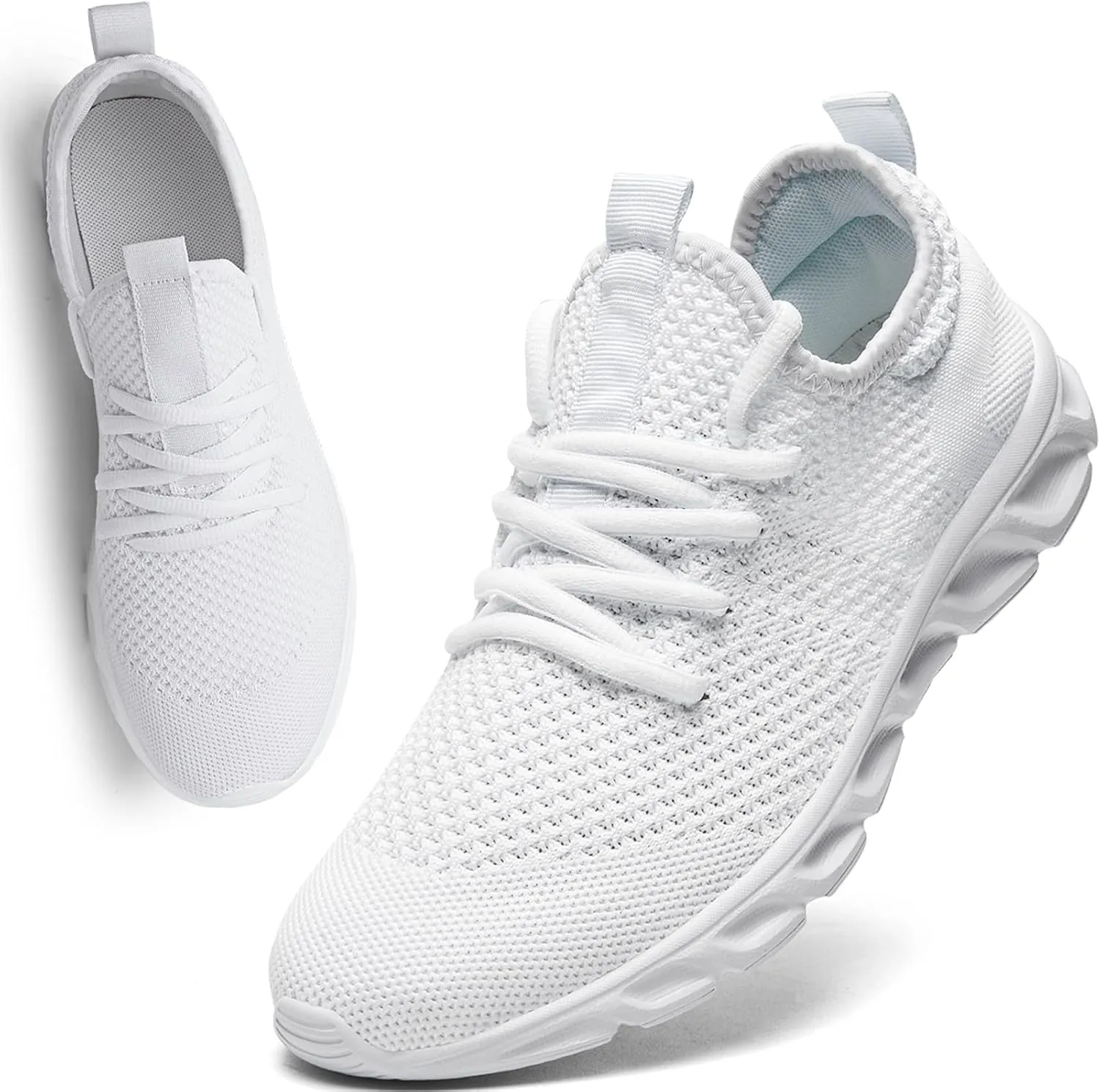 Womens Mens Running Shoes Tennis Sneakers Lightweight Gym Slip on Unisex Shoes Athletic Workout Walking Shoes
