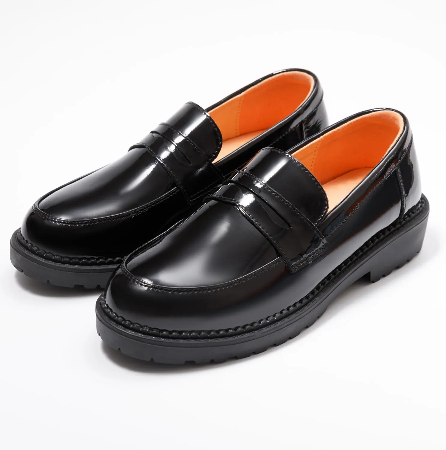 Womens Penny Loafers Shoe Women Leather Loafers Driving Moccasins Shoes Comfortable Boat Shoe