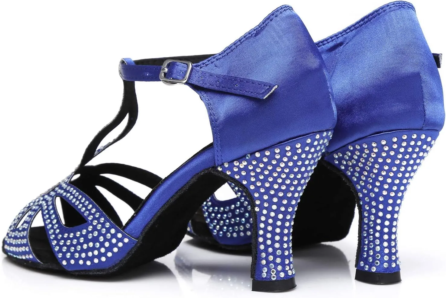 Women's Rhinestone Ballroom Dance Shoes Latin Salsa Performance Wedding Party 1920s Dance Shoes