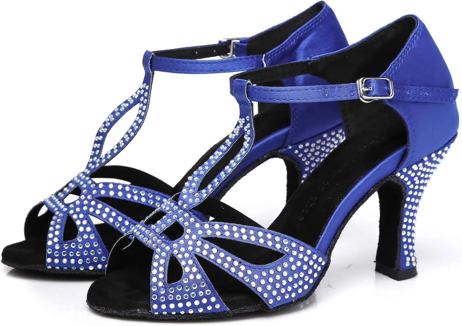 Women's Rhinestone Ballroom Dance Shoes Latin Salsa Performance Wedding Party 1920s Dance Shoes