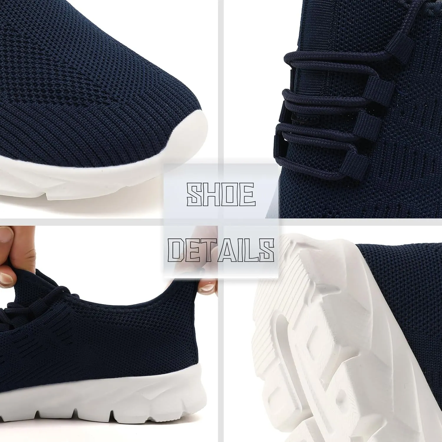 Womens Running Shoes Tennis Slip on Sneakers Breathable Athletic Lightweight Gym Sports Workout Walking Shoes