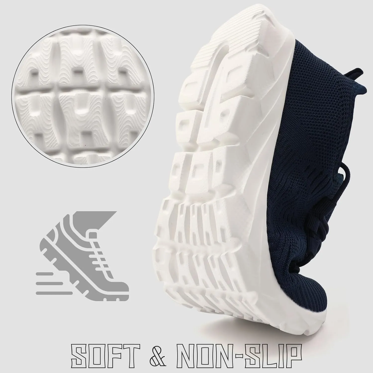 Womens Running Shoes Tennis Slip on Sneakers Breathable Athletic Lightweight Gym Sports Workout Walking Shoes