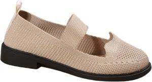 Women's Slip On Mesh Lightweight Flats Sneaker,Comfortable Breathable Non-Slip Soft Sole Walking Shoes Loafer Nurse Shoes