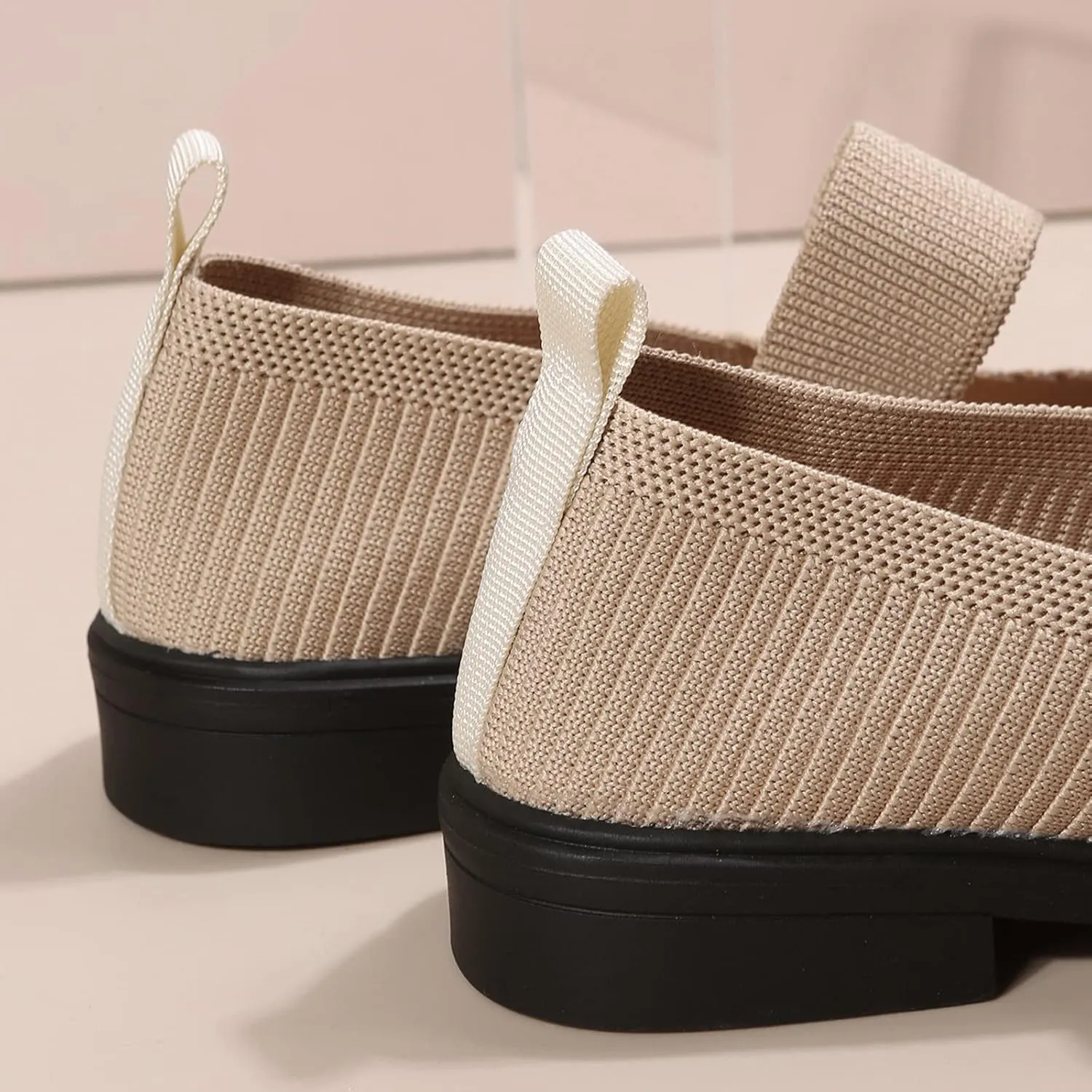 Women's Slip On Mesh Lightweight Flats Sneaker,Comfortable Breathable Non-Slip Soft Sole Walking Shoes Loafer Nurse Shoes