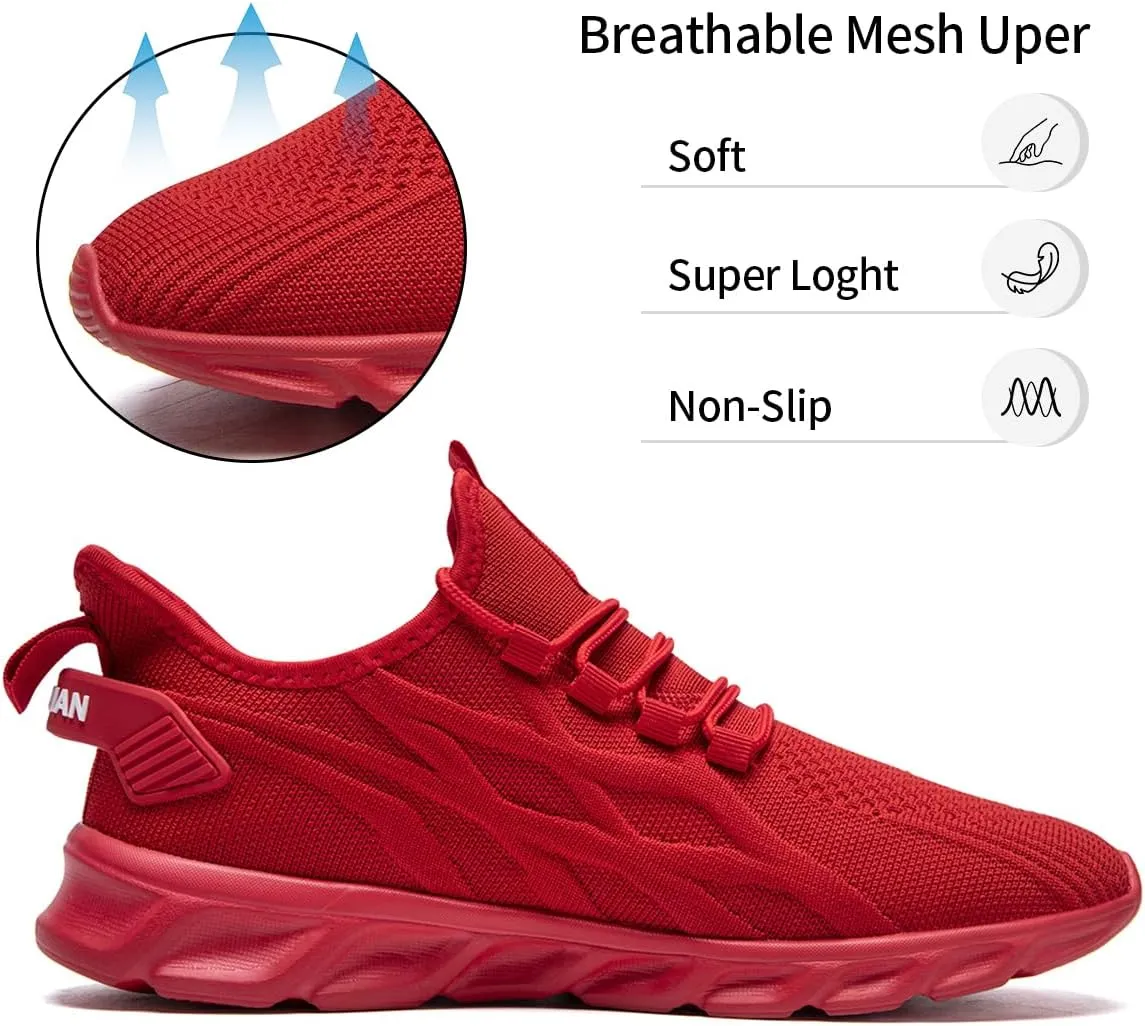 Womens Slip On Sneakers Tennis Shoes Running Sport Workout Walking Fashion Casual