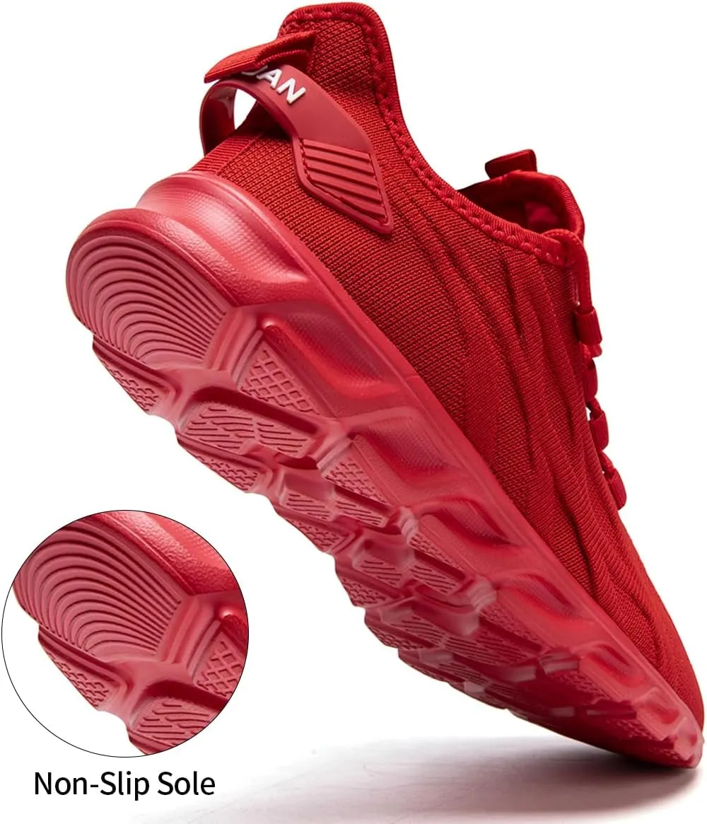 Womens Slip On Sneakers Tennis Shoes Running Sport Workout Walking Fashion Casual