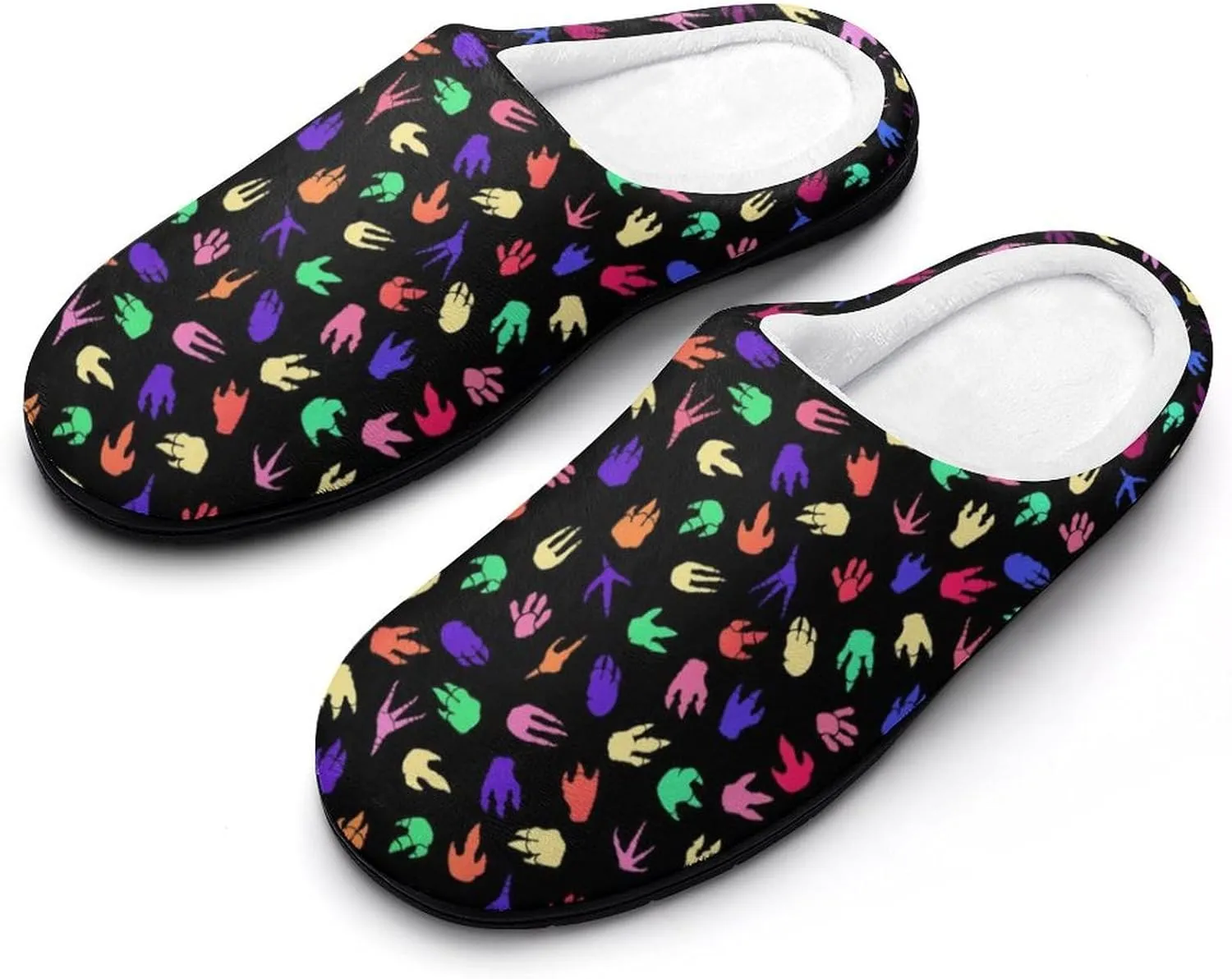Womens Slippers Comfy Bedroom Slip-On Shoes Ladies Halloween Slippers Warm Cotton House Slippers Memory Foam Slippers