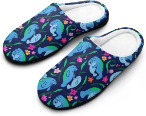 Womens Slippers Comfy Bedroom Slip-On Shoes Ladies Halloween Slippers Warm Cotton House Slippers Memory Foam Slippers