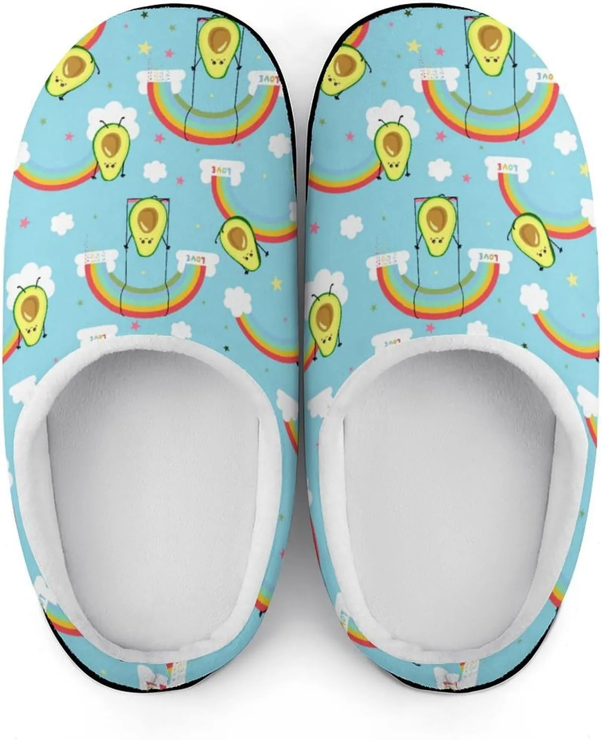 Womens Slippers Comfy Bedroom Slip-On Shoes Ladies Halloween Slippers Warm Cotton House Slippers Memory Foam Slippers