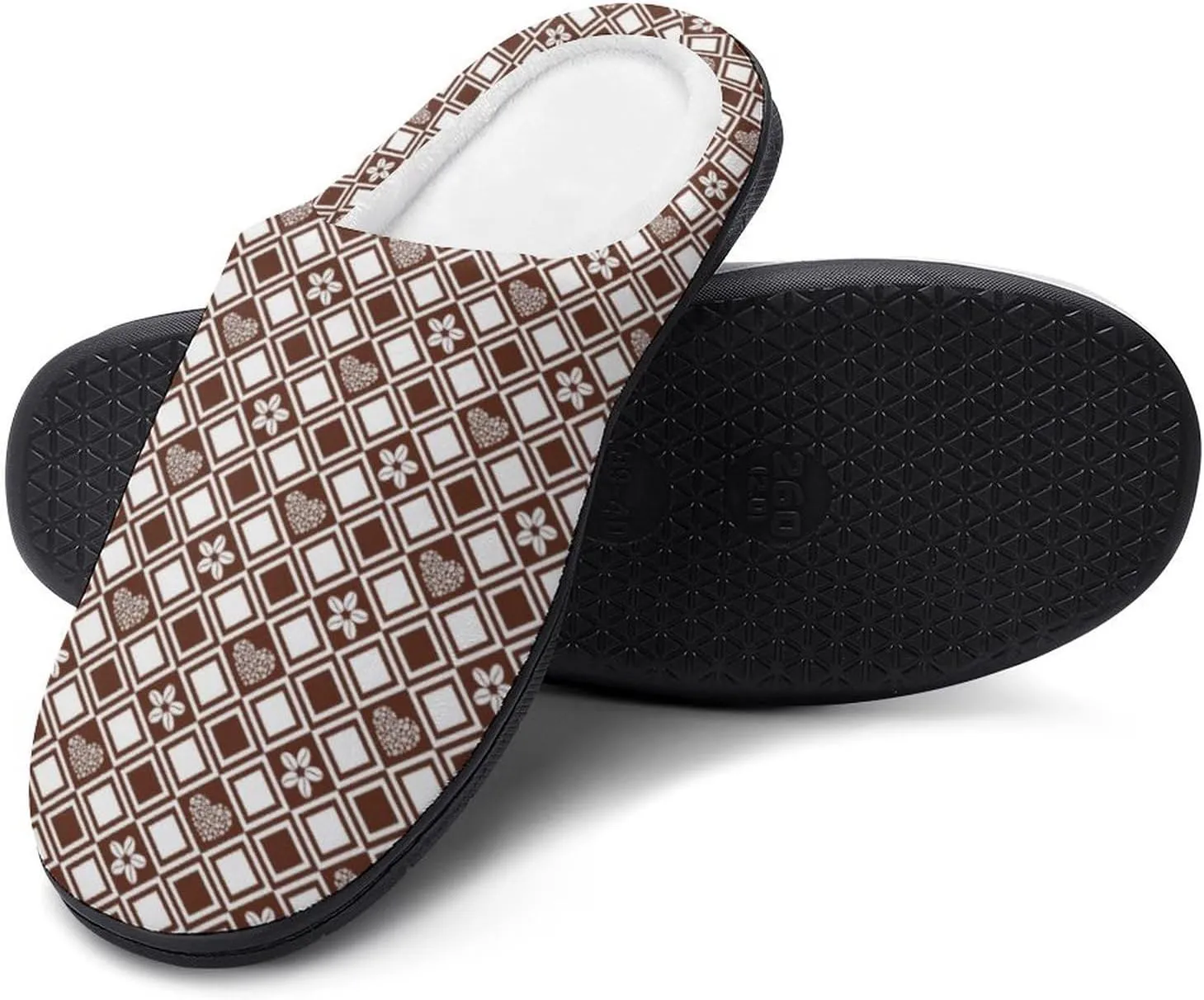 Womens Slippers Comfy Bedroom Slip-On Shoes Men's Halloween Slippers Cotton House Slippers Indoor Memory Foam Slippers