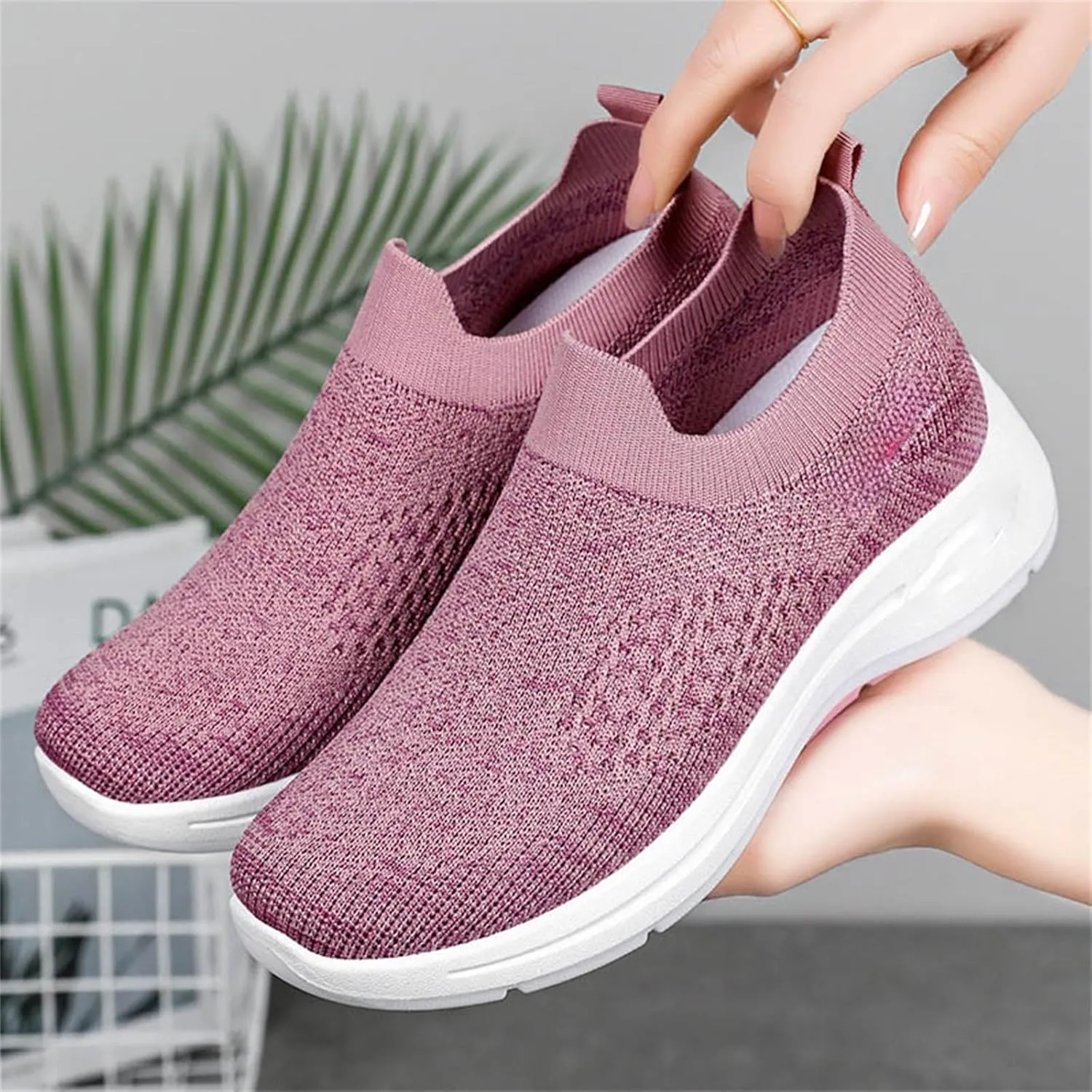 Womens Sneakers Tennis Walking Workout Gym Shoes Slip On Lightweight Comfortable Athletic Sports Running Shoes