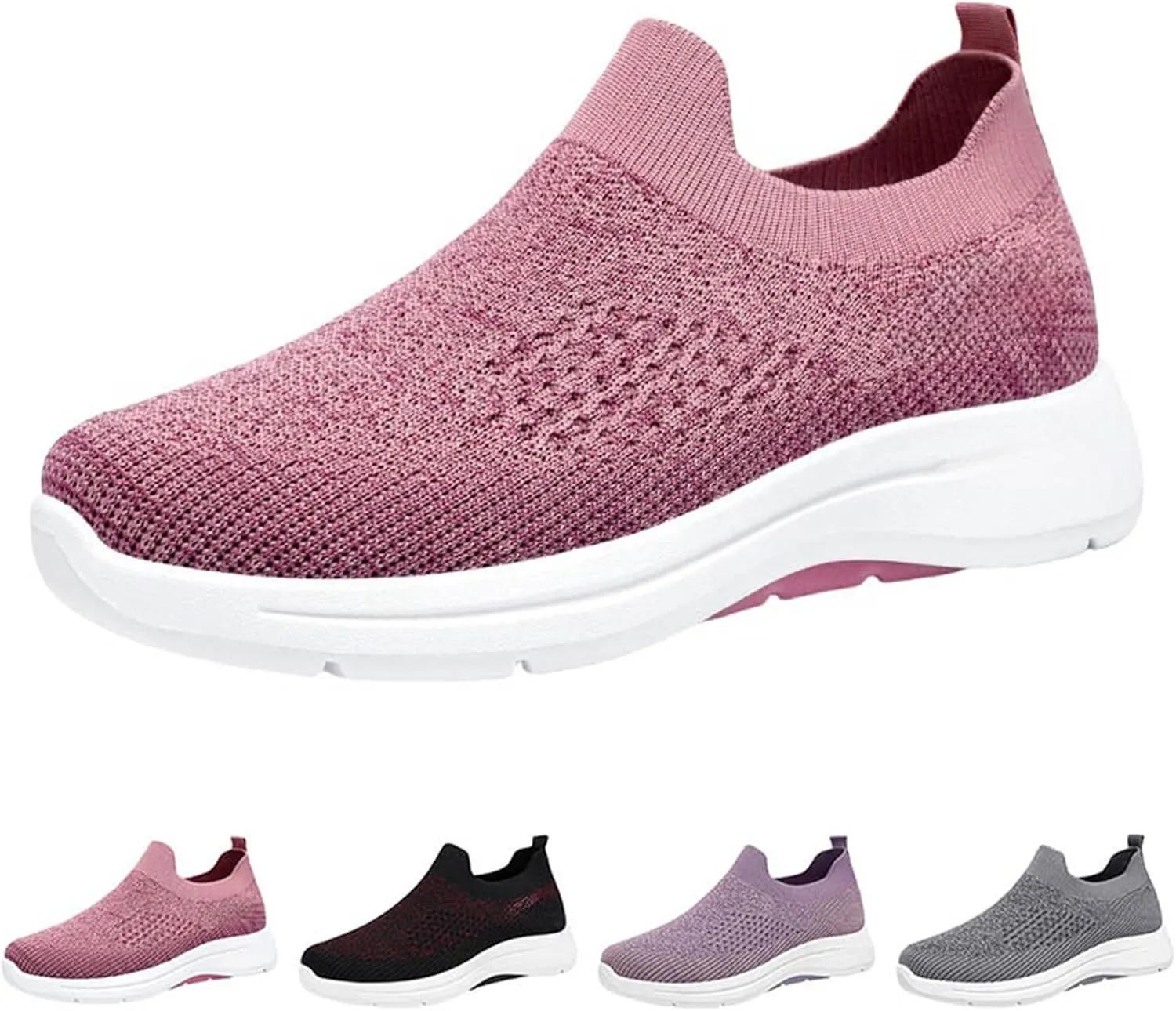 Womens Sneakers Tennis Walking Workout Gym Shoes Slip On Lightweight Comfortable Athletic Sports Running Shoes