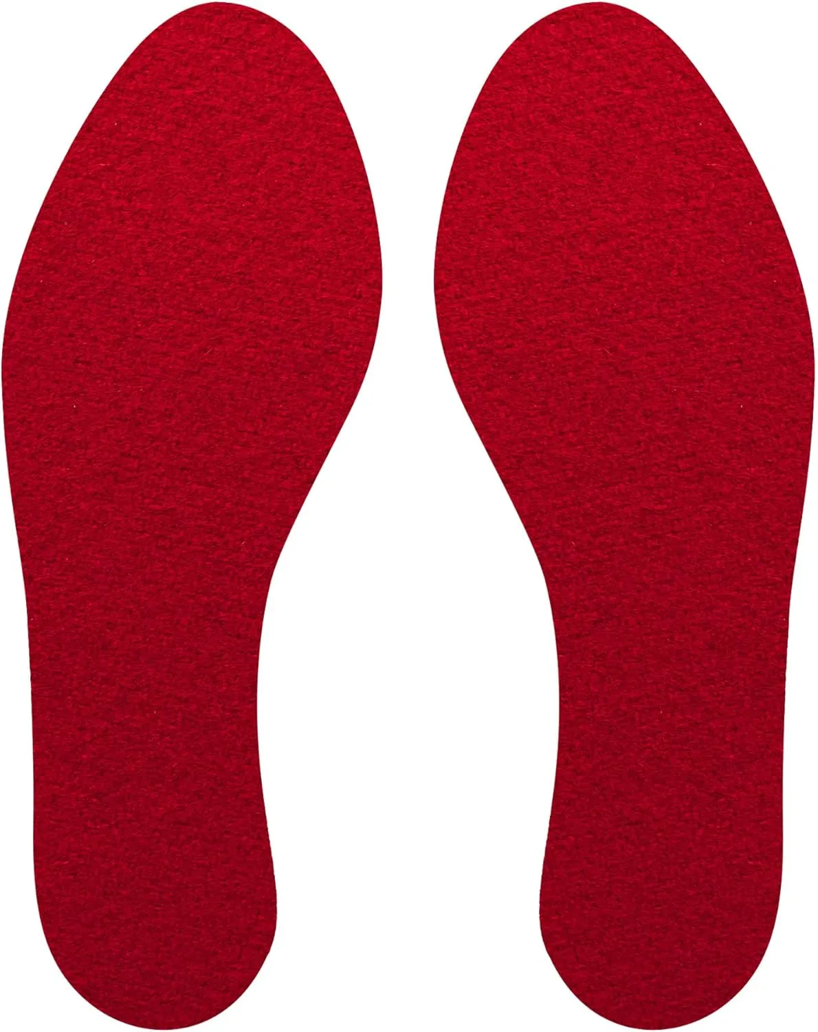 Wool Flat Shoe Insert for Sandals & Sockless Shoes, Comfortable Shoe Insoles with Sweat-Absorbent Natural Fiber & Non-Slip Silicone Grip, Narrow-Cut Shoe Inserts for Women, Red, Size 39 - SoxsolS