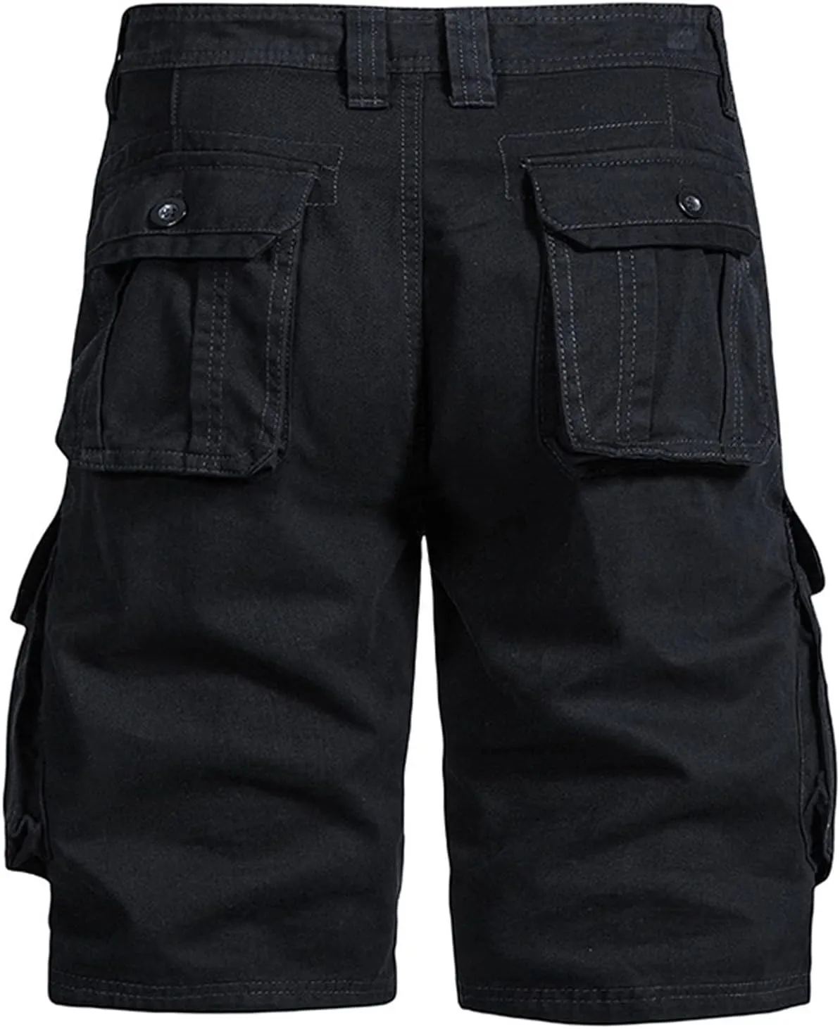 Workout Shorts Men 2023 Causal Flat-Front Khakis Cargo Shorts with Pockets Slim Fit Buckle Zipper Utility Shorts