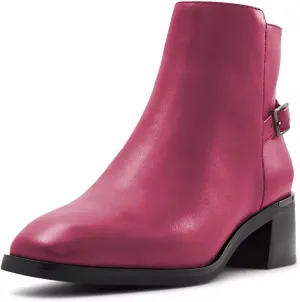 XYD Women's Ankle Boots Cork Block Low Heels Square Toe Toe Side Zipper Fall Casual Comfy Booties Shoes