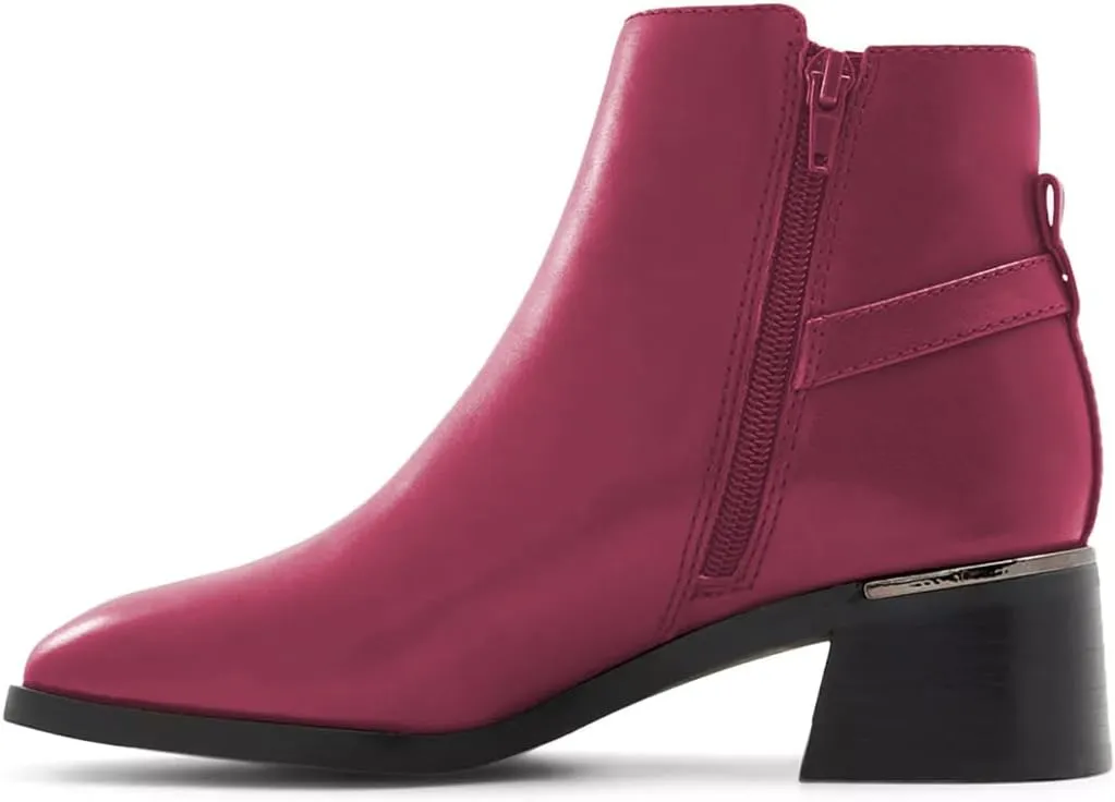 XYD Women's Ankle Boots Cork Block Low Heels Square Toe Toe Side Zipper Fall Casual Comfy Booties Shoes