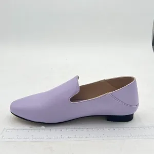 YDN Purple Square Toe Comfy Block Low Heel Classic Loafers Office Outfit Walking