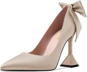 YDN Women's Pointy Toe Slip on Pumps Special High Heels Party Prom Dress Ladies Shoe Size 4-16 US