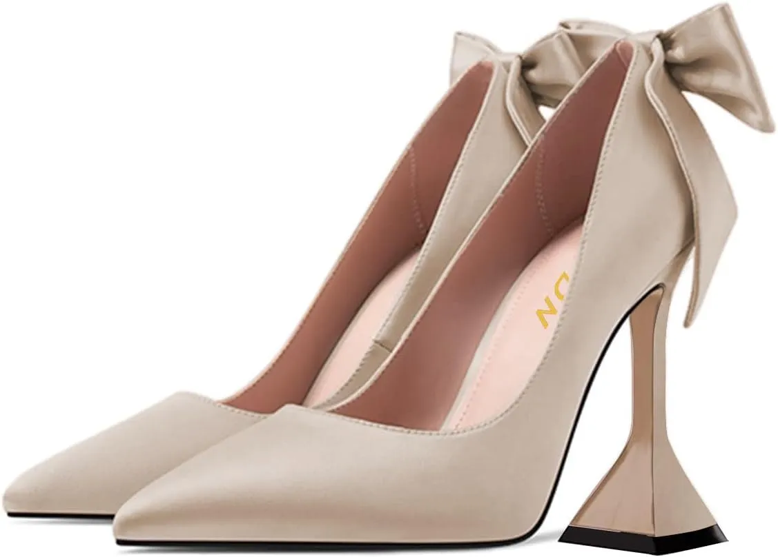 YDN Women's Pointy Toe Slip on Pumps Special High Heels Party Prom Dress Ladies Shoe Size 4-16 US