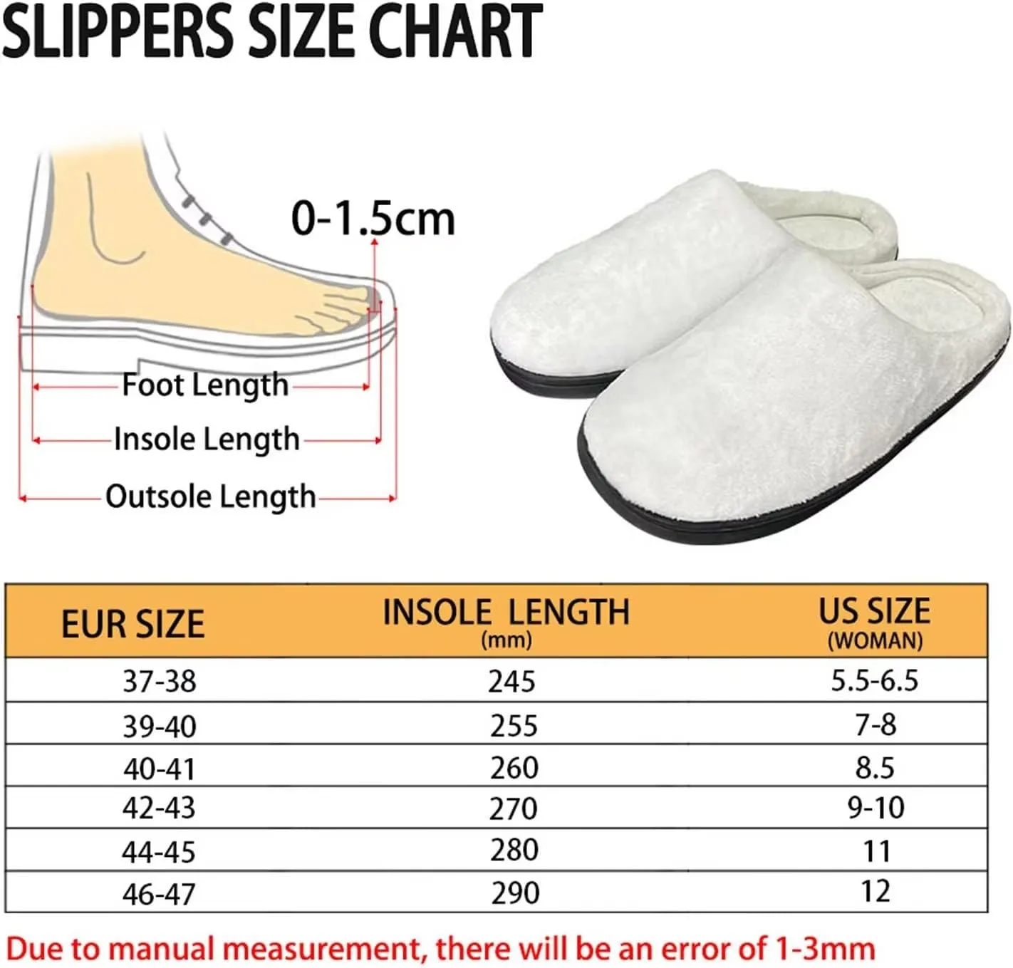 Yzaoxia Slippers for Ladies Size 5.5-12 Indoor Soft Flat Slippers Washable Women Bedroom Slippers