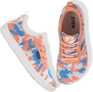 ZYEN Wide Toe Box Barefoot Shoes for Women | Wide Width Breathable Camouflage Shoes | Zero Drop Sole Fashion Non Slip Gym Sneaker Lightweight Minimalist Walking Sneaker
